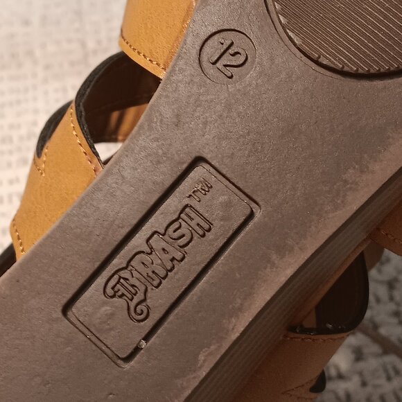 Brash women's lace up ankle high gladiator sandals low wedge heel sz 12 - Picture 12 of 13